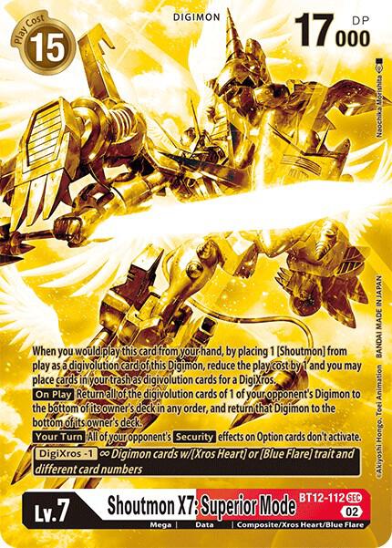 Shoutmon X7: Superior Mode (Alternate Art) (Gold)