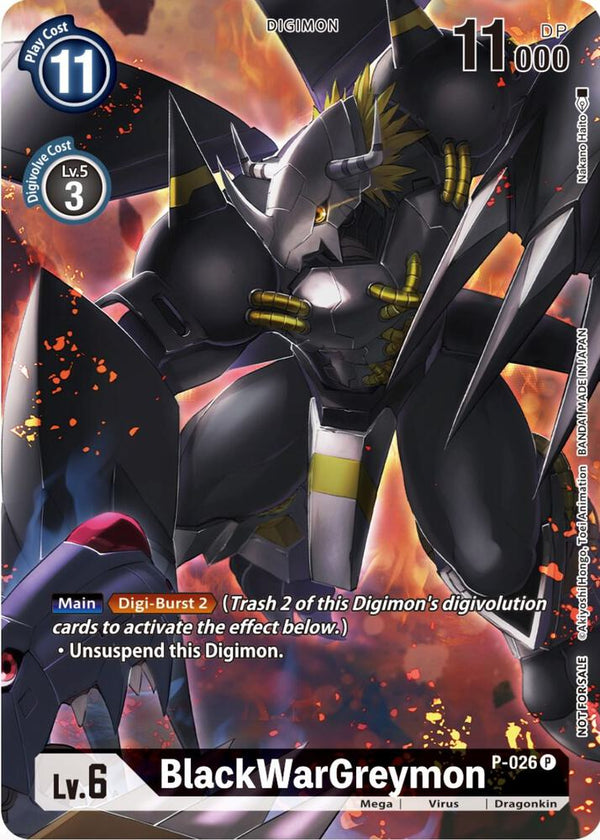 BlackWarGreymon - P-026 (Winner Pack Across Time) - Digimon Card Game