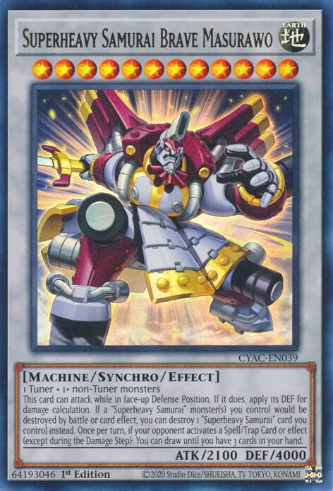 Superheavy Samurai Brave Masurawo (CYAC-EN039) [Ultra Rare] - Yu-Gi-Oh!