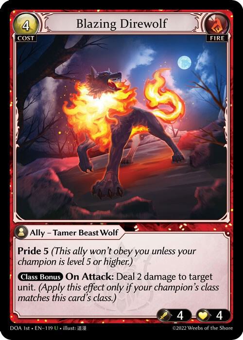 Blazing Direwolf