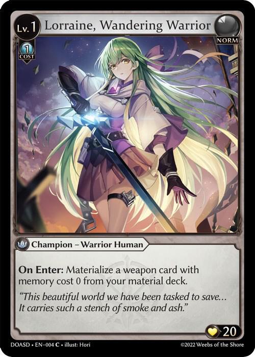 Lorraine, Wandering Warrior