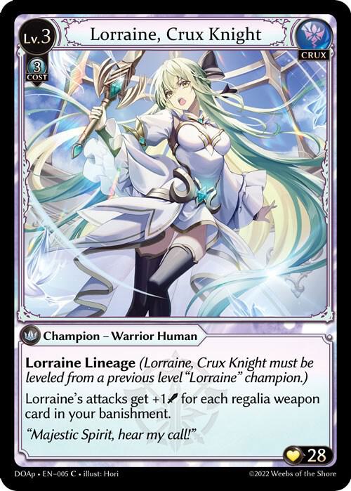 Lorraine, Crux Knight