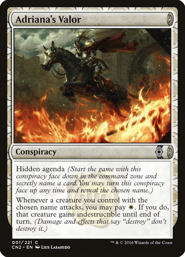 Adriana's Valor [Conspiracy: Take the Crown] - Magic: The Gathering