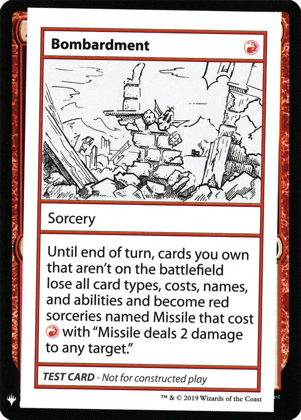 Bombardment [Mystery Booster Playtest Cards] - Magic: The Gathering