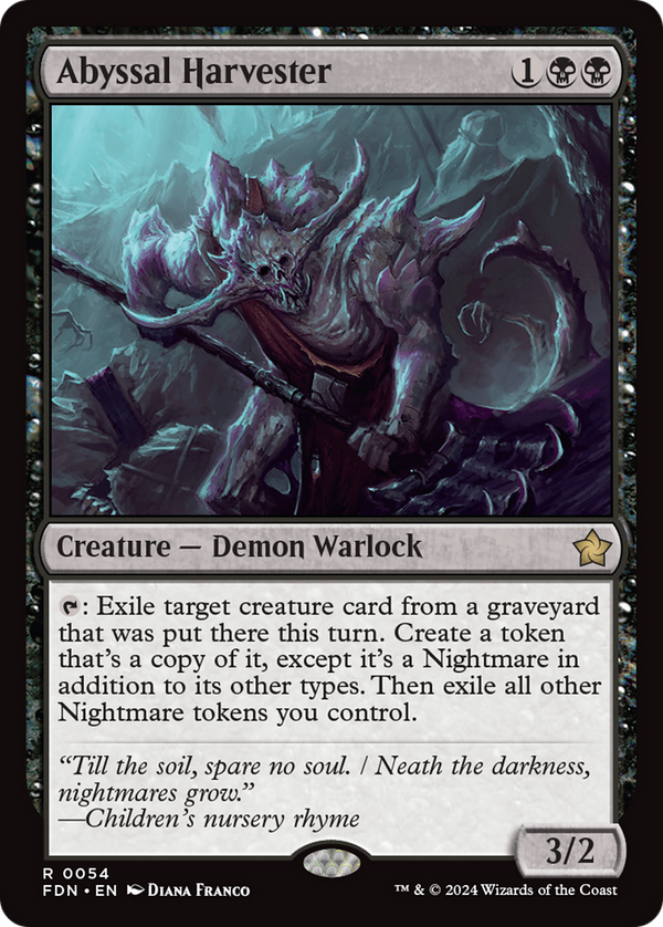 Abyssal Harvester [Foundations] - Magic: The Gathering