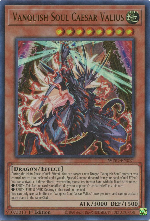 Vanquish Soul Caesar Valius (WISU-EN021) [Ultra Rare] - Yu-Gi-Oh!