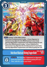 Adze Beast Blade and Shining Dragon Bullet - Digimon Card Game