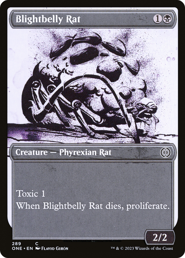 Blightbelly Rat (Showcase Ichor) [Phyrexia: All Will Be One] - Magic: The Gathering