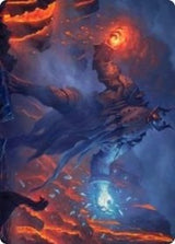Aegar, the Freezing Flame Art Card [Kaldheim Art Series] - Magic: The Gathering