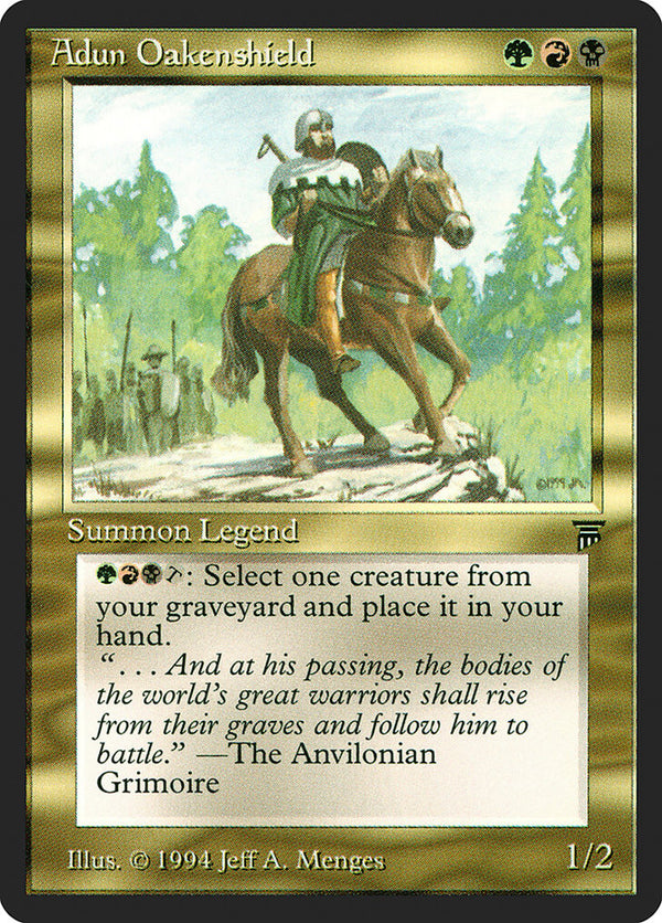 Adun Oakenshield [Legends] - Magic: The Gathering
