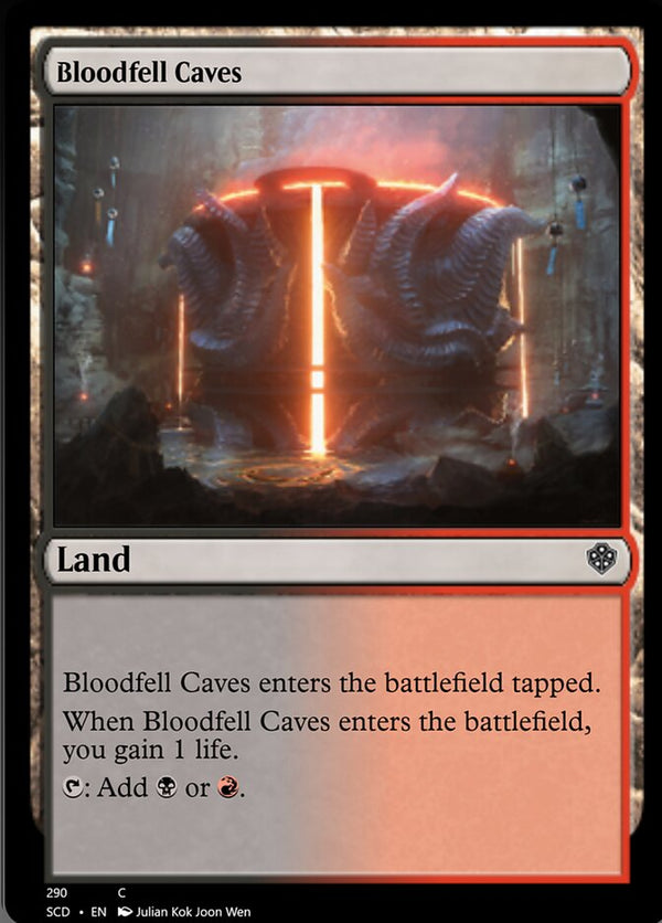 Bloodfell Caves [Starter Commander Decks] - Magic: The Gathering