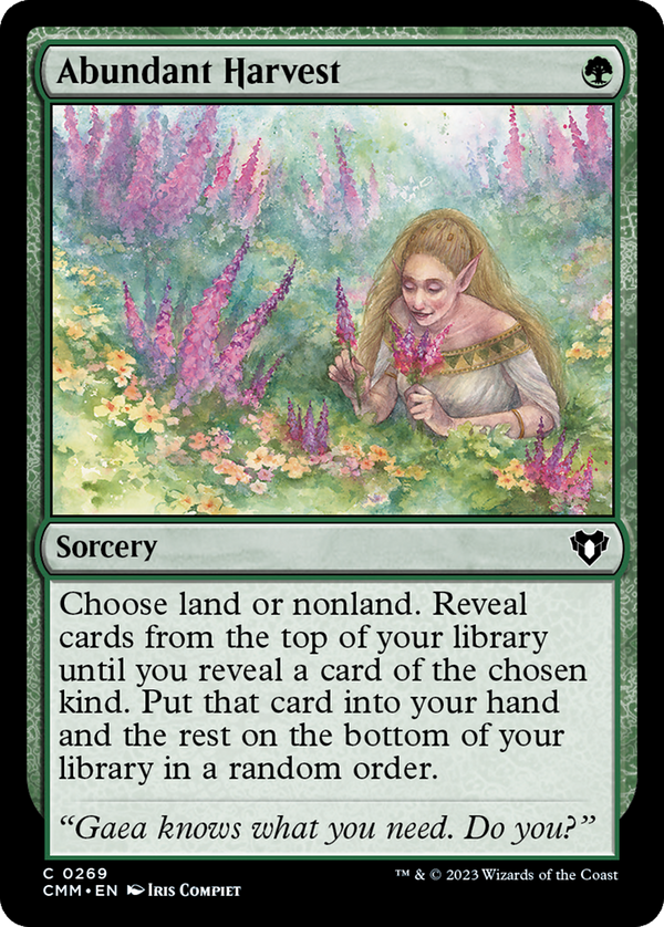 Abundant Harvest [Commander Masters] - Magic: The Gathering