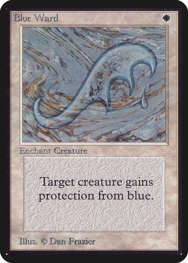 Blue Ward [Alpha Edition] - Magic: The Gathering
