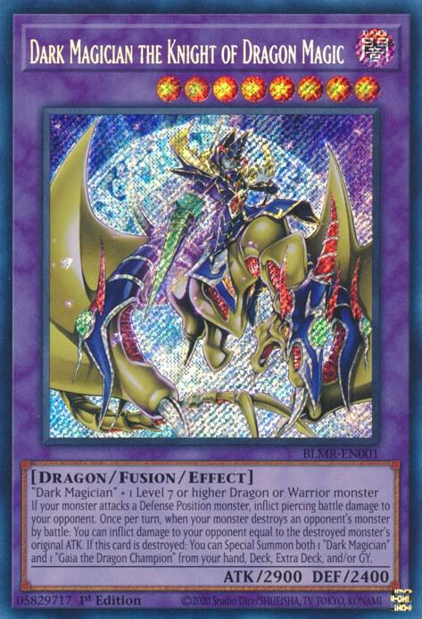 Dark Magician the Knight of Dragon Magic (BLMR-EN001) [Secret Rare] - Yu-Gi-Oh!