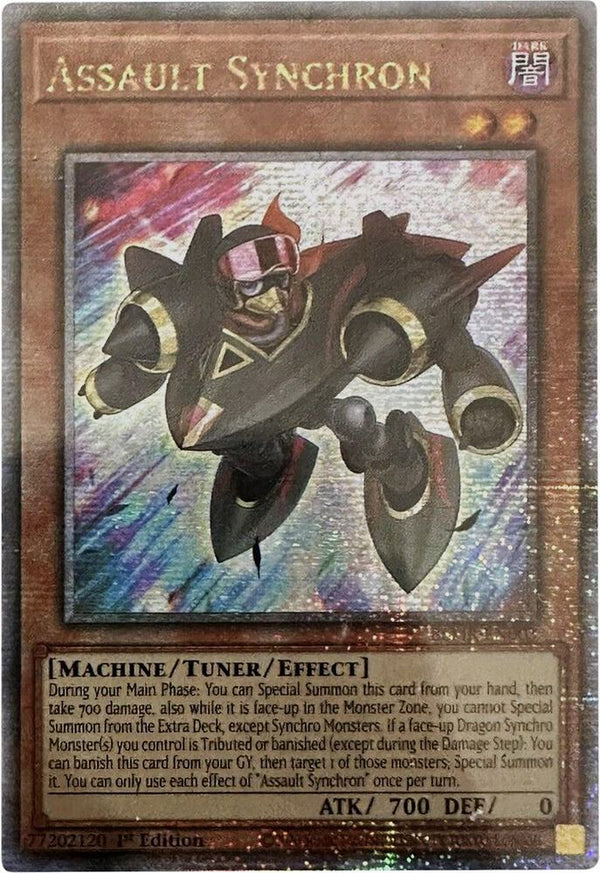 Assault Synchron (Quarter Century Secret Rare) (BLMR-EN003) - Yu-Gi-Oh!