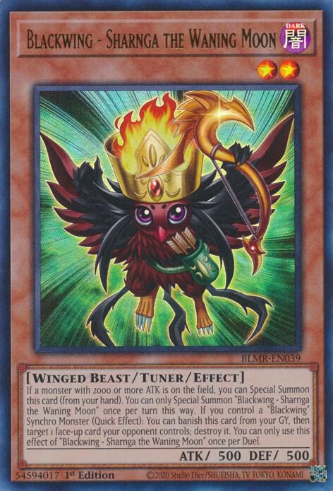 Blackwing - Sharnga the Waning Moon (BLMR-EN039) [Ultra Rare] - Yu-Gi-Oh!