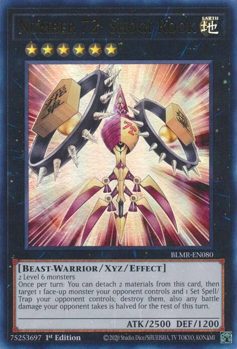 Number 72: Shogi Rook (BLMR-EN080) [Ultra Rare] - Yu-Gi-Oh!
