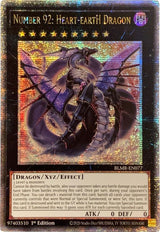 Number 92: Heart-eartH Dragon (Quarter Century Secret Rare) (BLMR-EN077) - Yu-Gi-Oh!