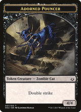 Adorned Pouncer Token [Hour of Devastation Tokens] - Magic: The Gathering