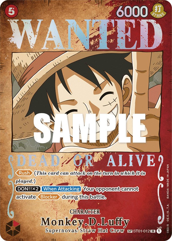 Monkey.D.Luffy (Wanted Poster) [Pillars of Strength] - Bandai