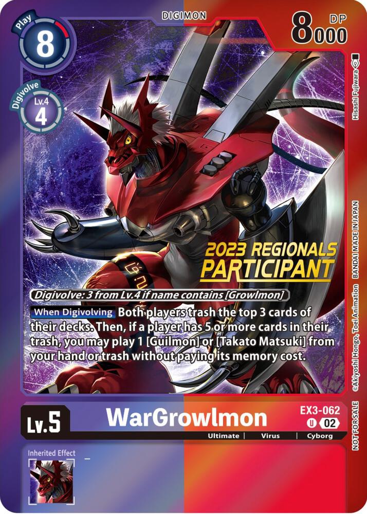 WarGrowlmon (2023 Regionals Participant)