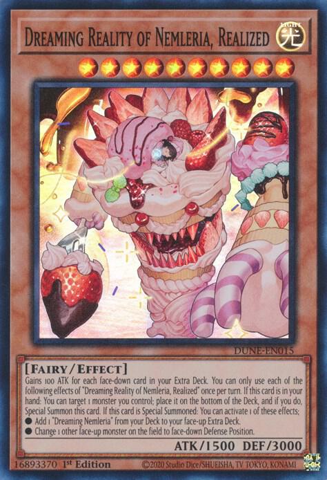 Dreaming Reality of Nemleria, Realized (DUNE-EN015) [Super Rare] - Yu-Gi-Oh!