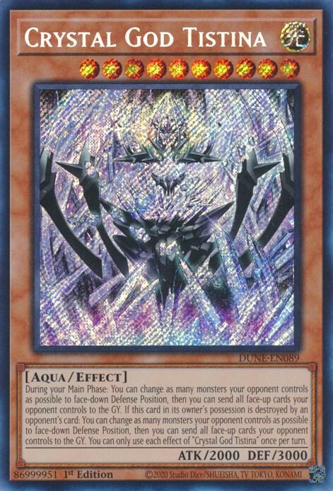 Crystal God Tistina (DUNE-EN089) [Secret Rare] - Yu-Gi-Oh!