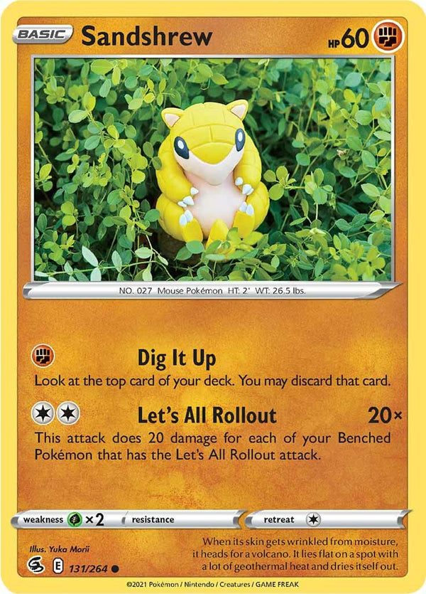 Sandshrew (131/264) [Sword & Shield: Fusion Strike] - Pokémon