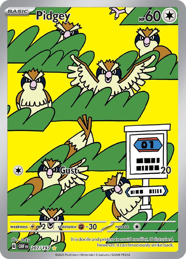 Pidgey - 207/197 (OBF 207/197) - Pokémon