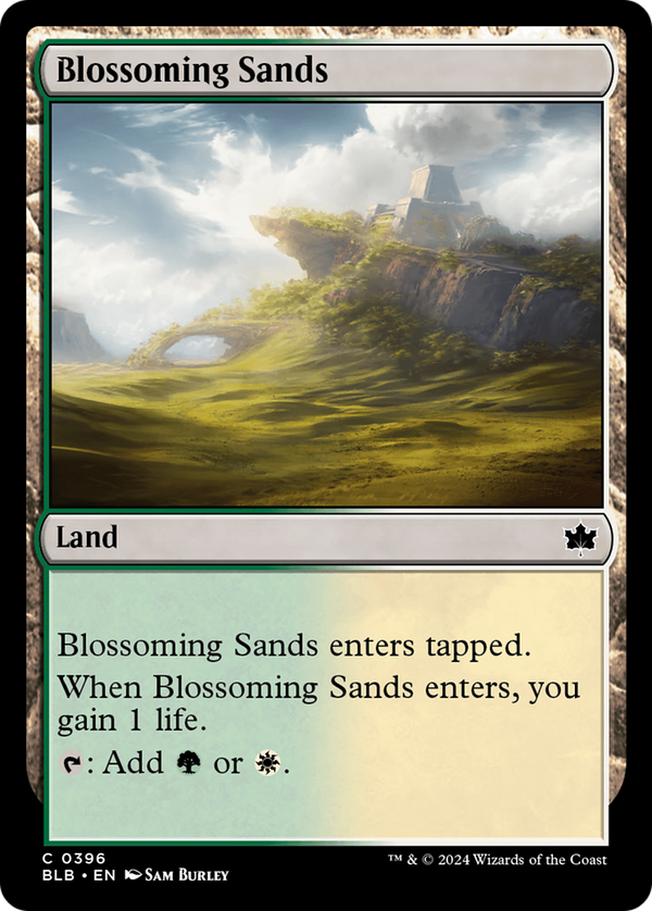 Blossoming Sands [Bloomburrow] - Magic: The Gathering