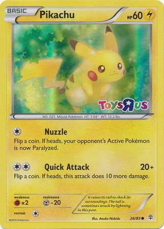 Pikachu (26/83) (Toys R Us Promo) [Miscellaneous Cards] - Pokémon