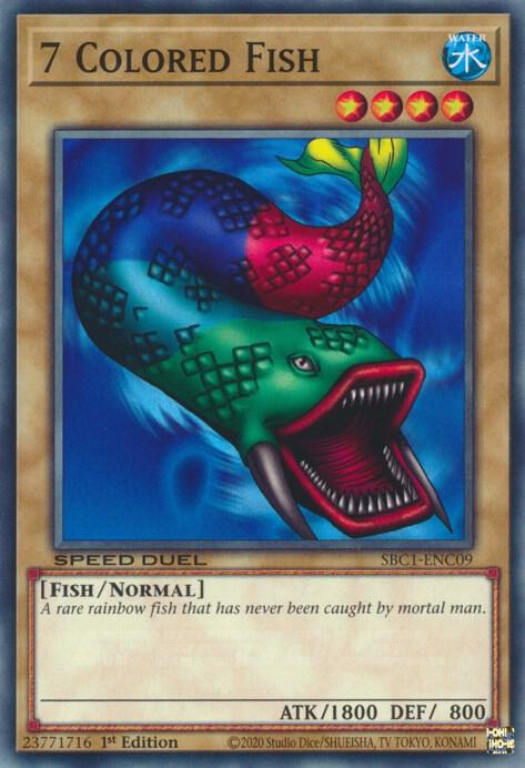 7 Colored Fish (SBC1-ENC09) [Common] - Yu-Gi-Oh!