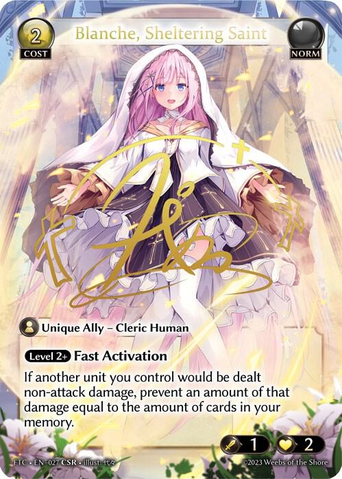 Blanche, Sheltering Saint (CSR) - Grand Archive TCG