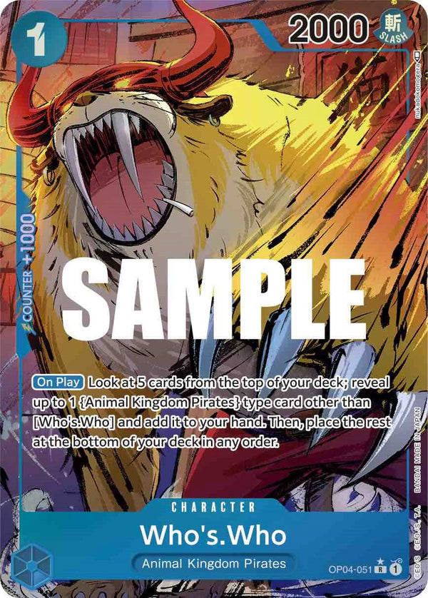 Who's.Who (Alternate Art) [Kingdoms of Intrigue] - Bandai