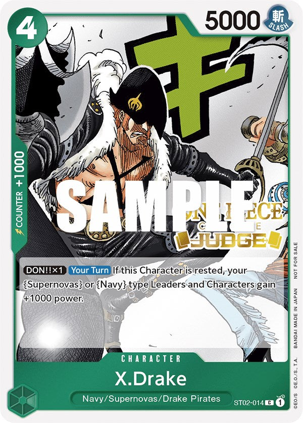 X.Drake (Judge Pack Vol. 2) [One Piece Promotion Cards] - Bandai