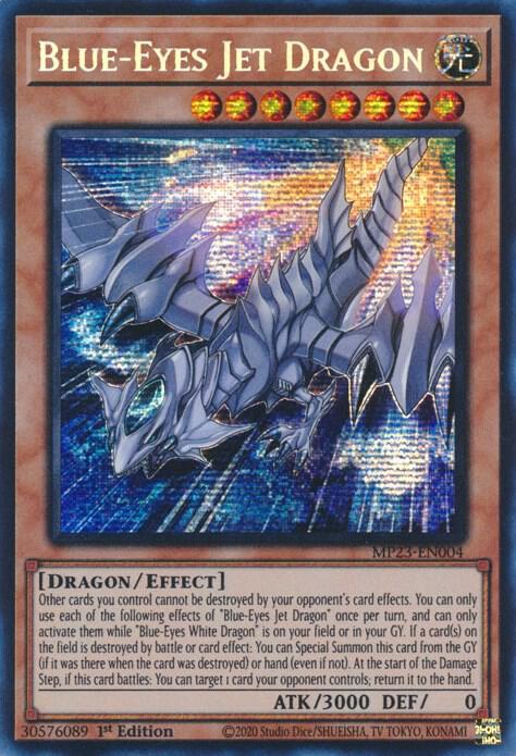 Blue-Eyes Jet Dragon (MP23-EN004) [Prismatic Secret Rare] - Yu-Gi-Oh!