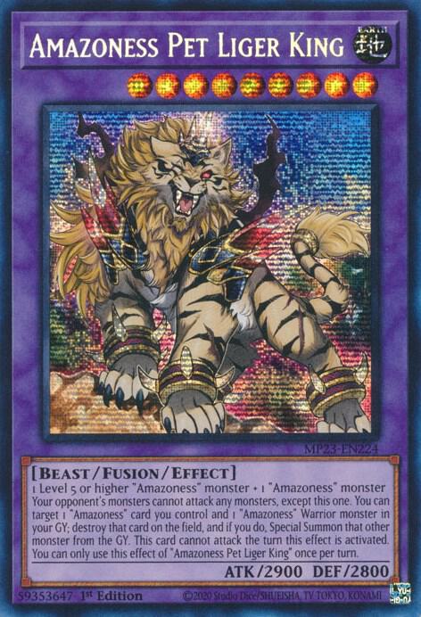 Amazoness Pet Liger King (MP23-EN224) [Prismatic Secret Rare] - Yu-Gi-Oh!