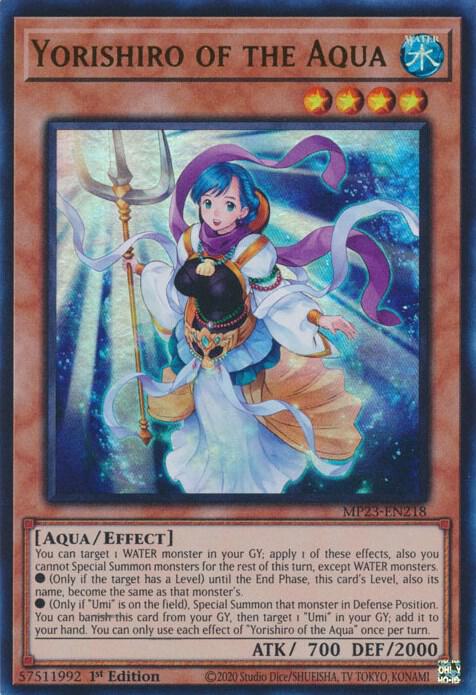 Yorishiro of the Aqua (MP23-EN218) [Ultra Rare] - Yu-Gi-Oh!