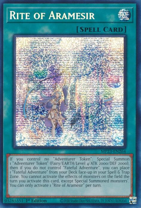Rite of Aramesir (MP23-EN264) [Prismatic Secret Rare] - Yu-Gi-Oh!