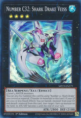 Number C32: Shark Drake Veiss (MP23-EN279) [Super Rare] - Yu-Gi-Oh!