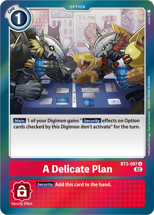 A Delicate Plan [BT3-097] [Resurgence Booster] - Digimon