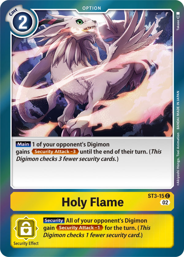 Holy Flame [ST3-015] [Resurgence Booster] - Digimon
