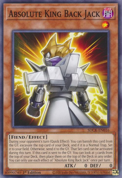 Absolute King Back Jack (SDCK-EN016) [Common] - Yu-Gi-Oh!