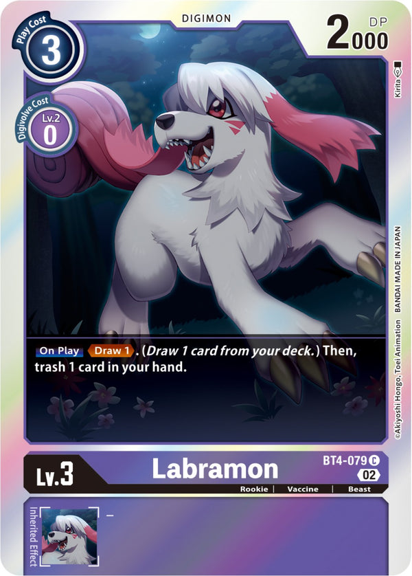 Labramon [BT4-079] (Resurgence Booster Reprint) [Resurgence Booster] - Digimon