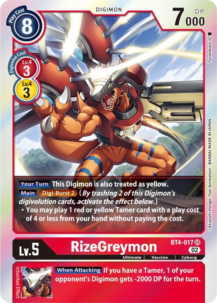 RizeGreymon - BT4-017 (Resurgence Booster Reprint)