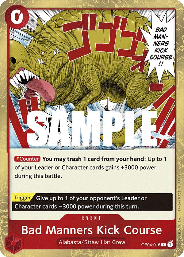 Bad Manners Kick Course [Kingdoms of Intrigue] - Bandai