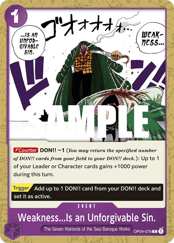 Weakness...Is an Unforgivable Sin. [Kingdoms of Intrigue] - Bandai