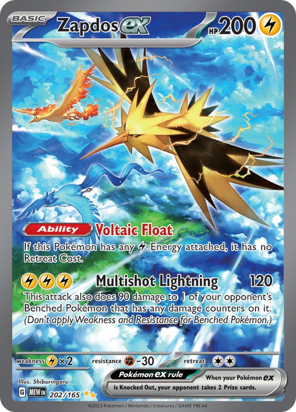 Zapdos ex (202/165) [Scarlet & Violet 151] - Pokémon