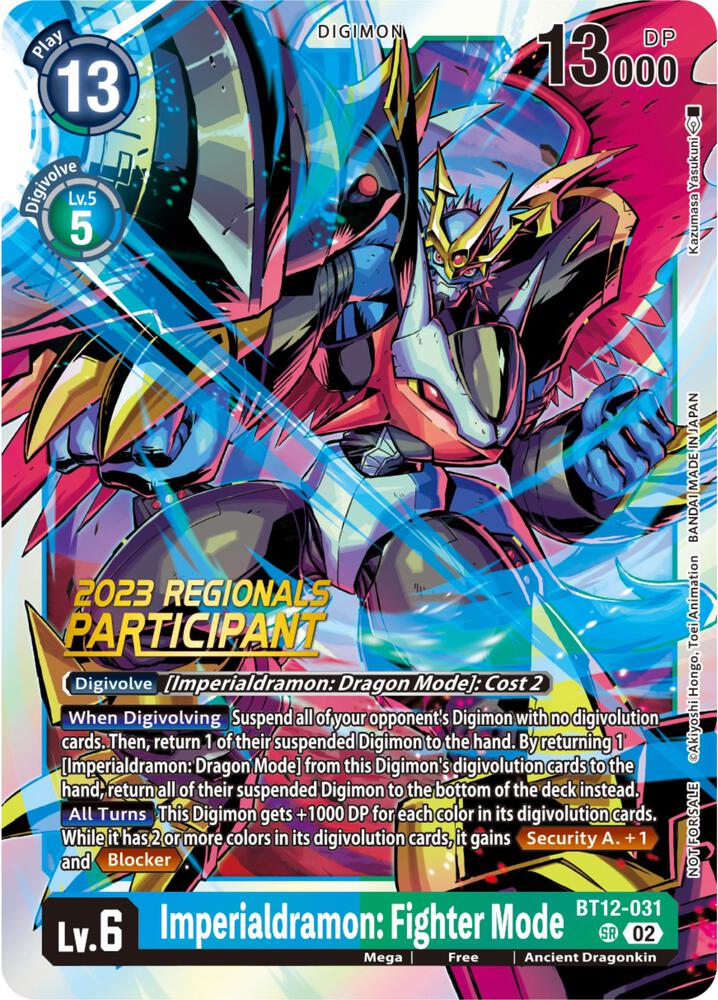 Imperialdramon: Fighter Mode (2023 Regionals Participant)