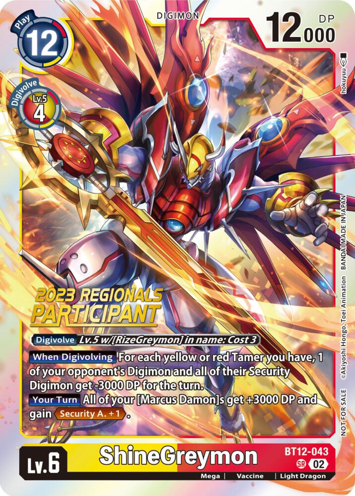 ShineGreymon (2023 Regionals Participant)
